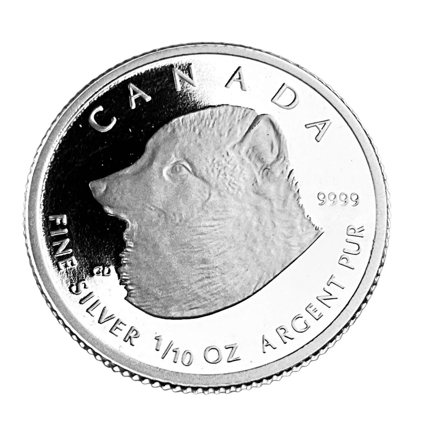 1.85 ozt The Arctic Fox 9999 Silver Set