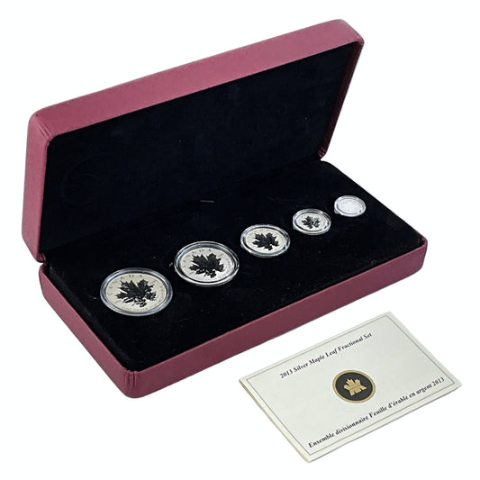 1.9 ozt 2013 Maple Leaf Fractional 9999 Set
