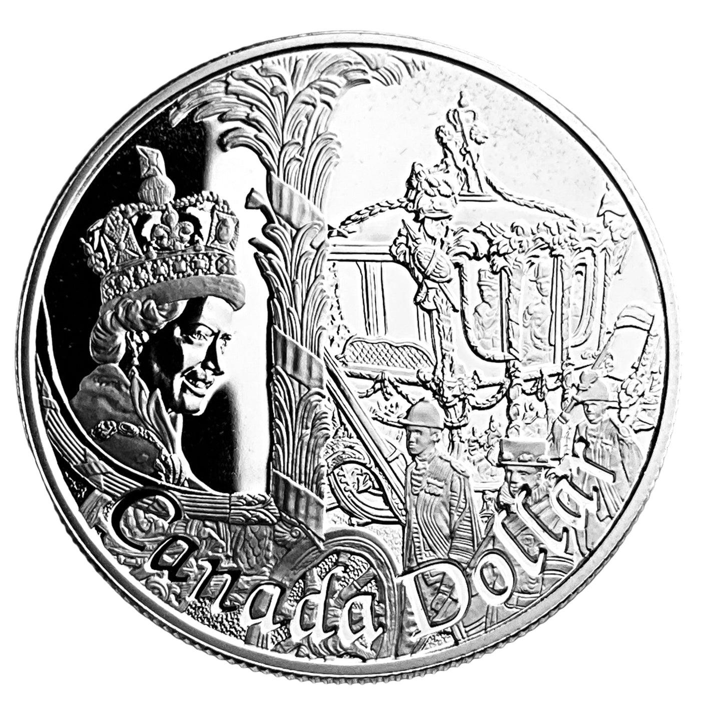 .750 ozt 50th Elizabeth Throne Silver $1
