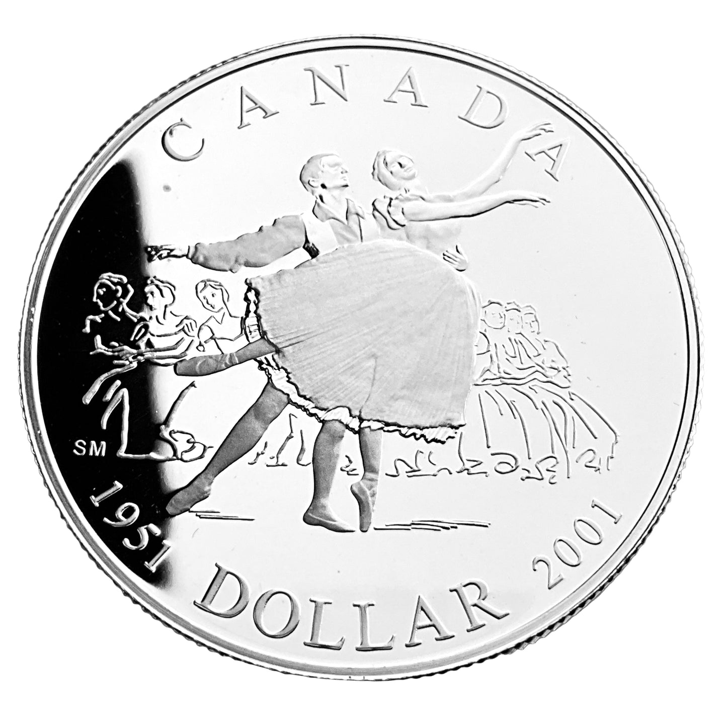 .750 ozt 50th National Ballet Silver $1