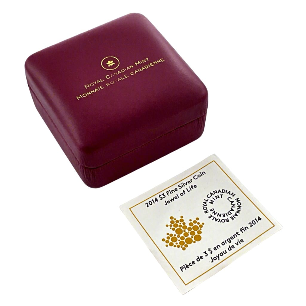 .256 ozt Jewel of Life 9999 Silver $3 Coin