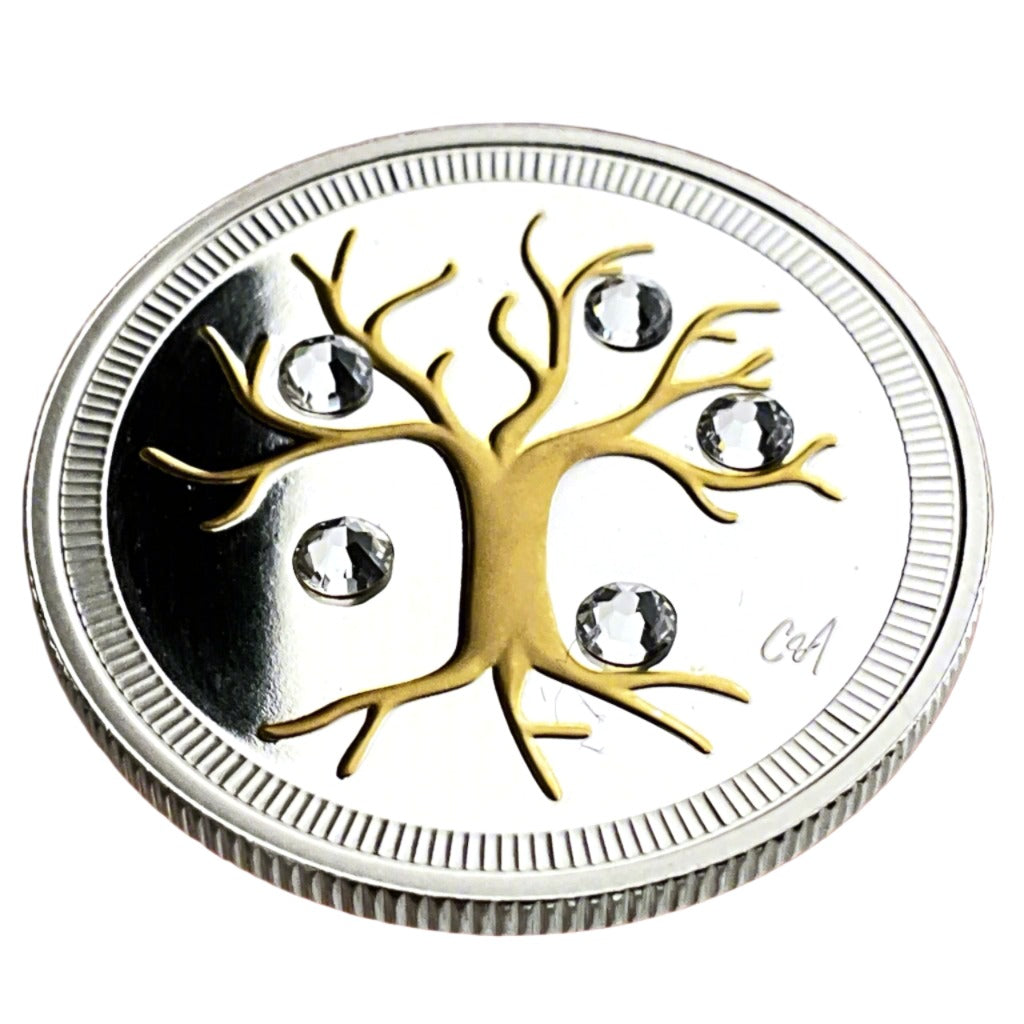 .256 ozt Jewel of Life 9999 Silver $3 Coin