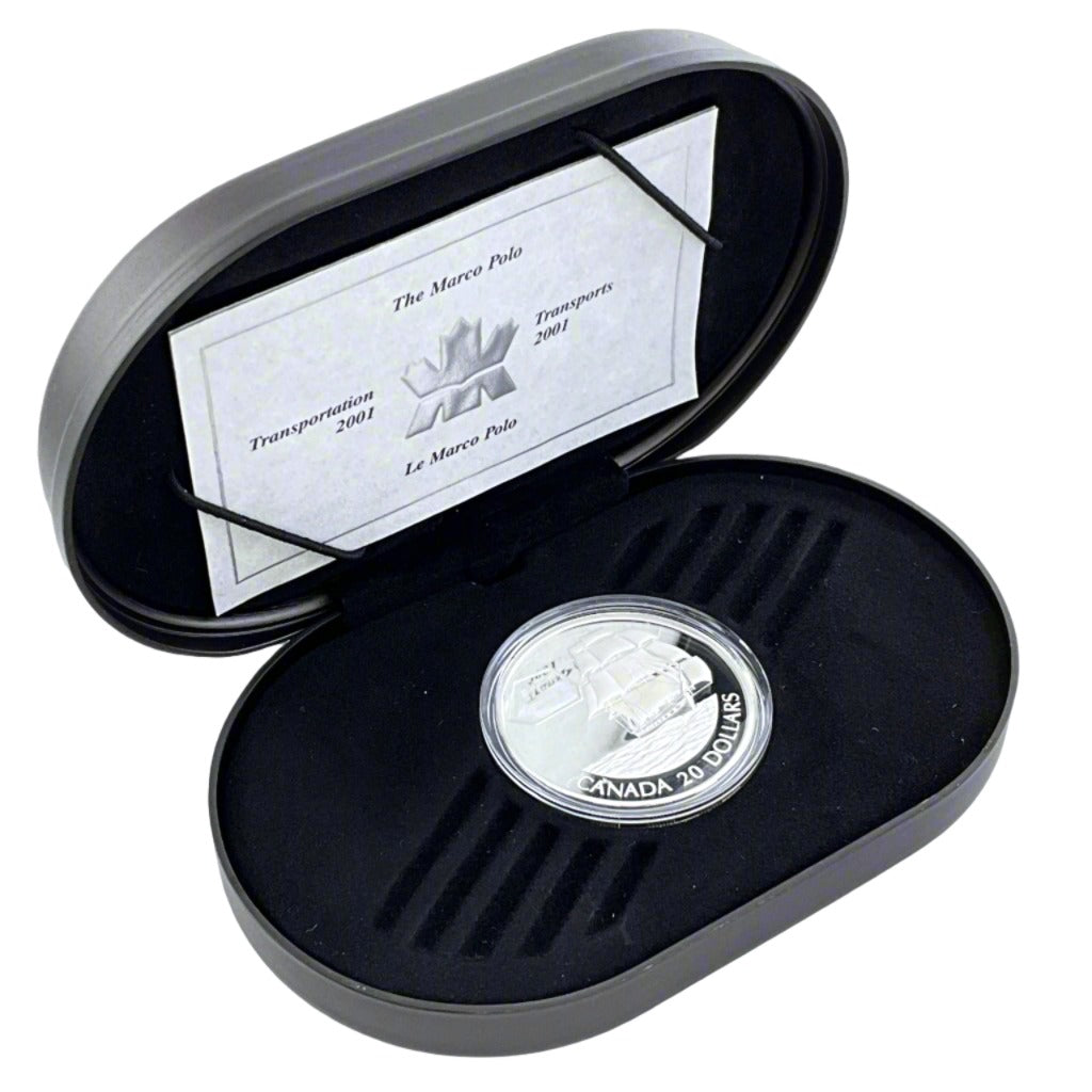 .925 ozt RCM Marco Polo Silver $20 Coin