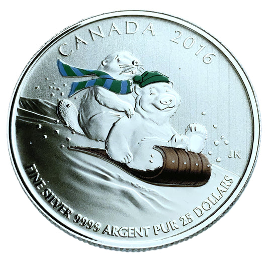 .255 ozt Winter Fun 9999 Silver $25