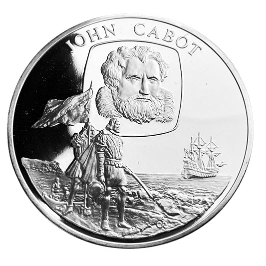 1.210 ozt John Cabot Silver Round