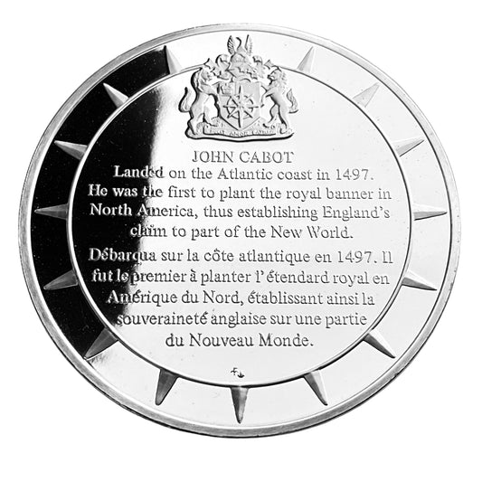 1.210 ozt John Cabot Silver Round