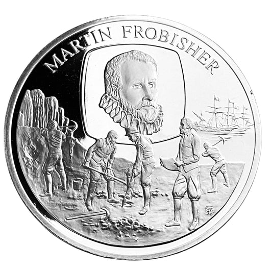1.210 ozt Martin Frobisher Silver Round
