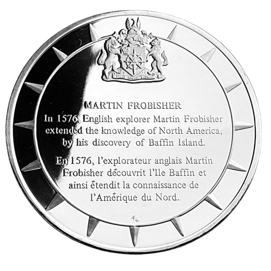 1.210 ozt Martin Frobisher Silver Round