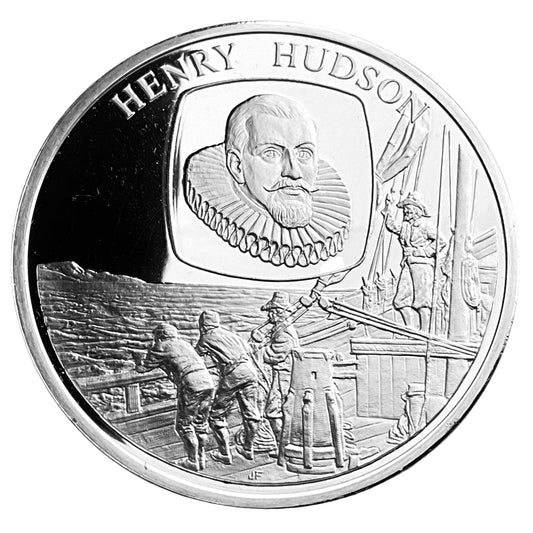 1.210 ozt Henry Hudson Silver Round