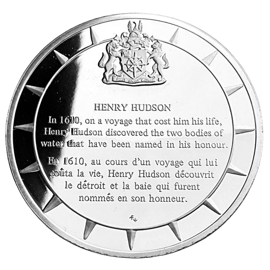 1.210 ozt Henry Hudson Silver Round
