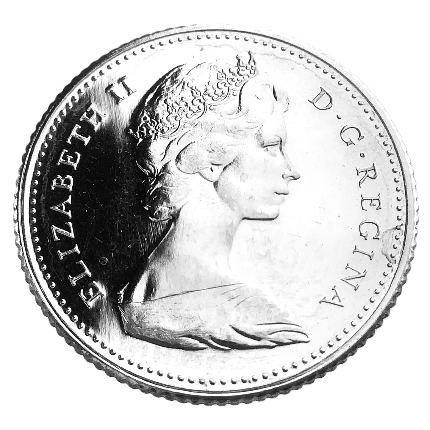 .06 ozt Canada Bluenose Schooner Silver 10¢