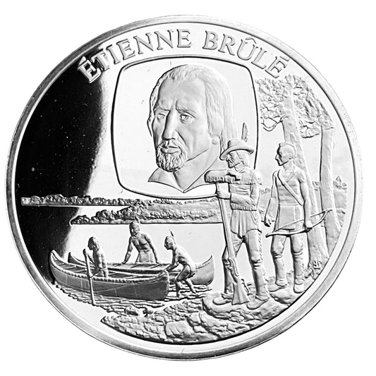 1.210 ozt Etienne Brule Silver Round