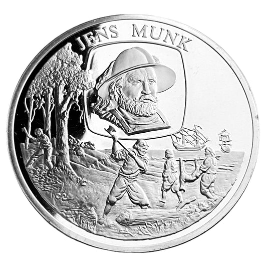 1.210 ozt Jens Munk Silver Round
