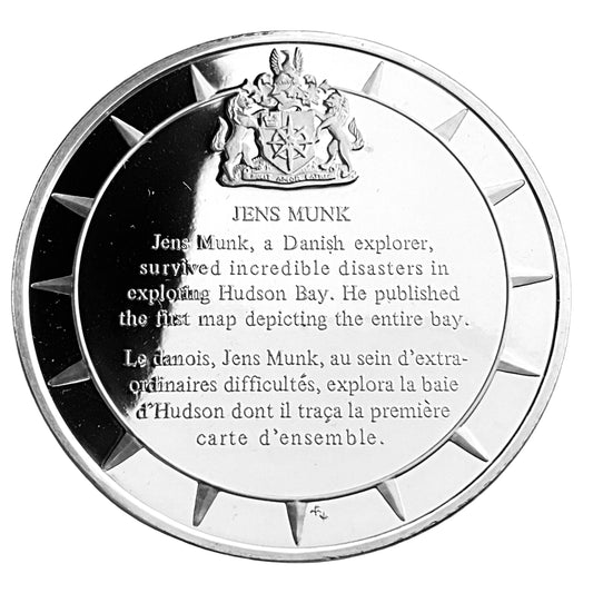 1.210 ozt Jens Munk Silver Round
