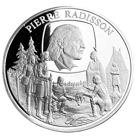 1.210 ozt Pierre Radisson Silver Round