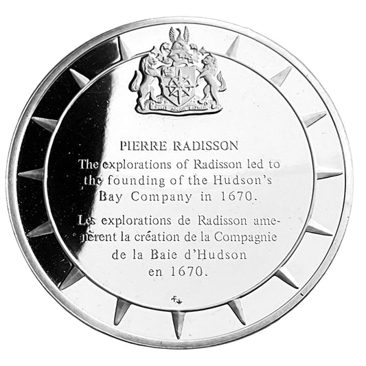 1.210 ozt Pierre Radisson Silver Round
