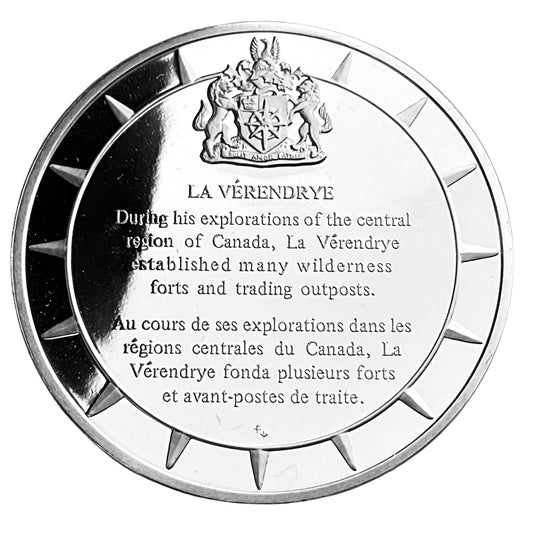 1.210 ozt La Vérendrye Silver Round
