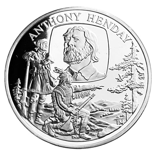 1.210 ozt Anthony Henday Silver Round