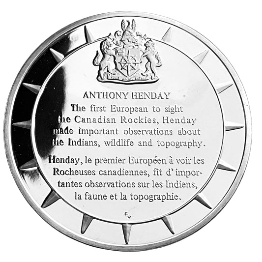 1.210 ozt Anthony Henday Silver Round