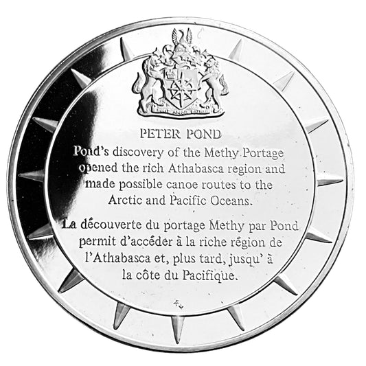1.210 ozt Peter Pond Silver Round