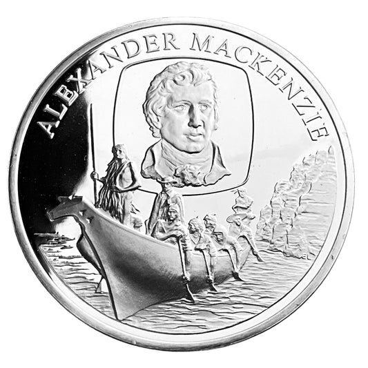 1.210 ozt Alexander Mackenzie Silver Round