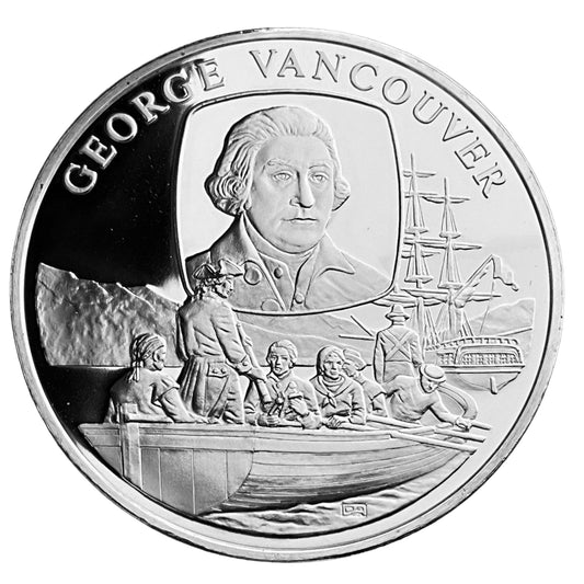 1.210 ozt George Vancouver Silver Round