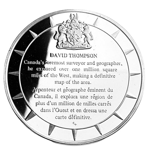 1.210 ozt David Thompson Silver Round