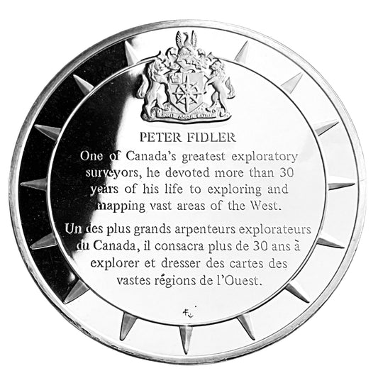 1.210 ozt Peter Fidler Silver Round