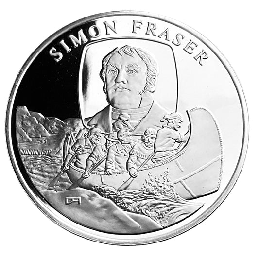 1.210 ozt Simon Fraser Silver Round