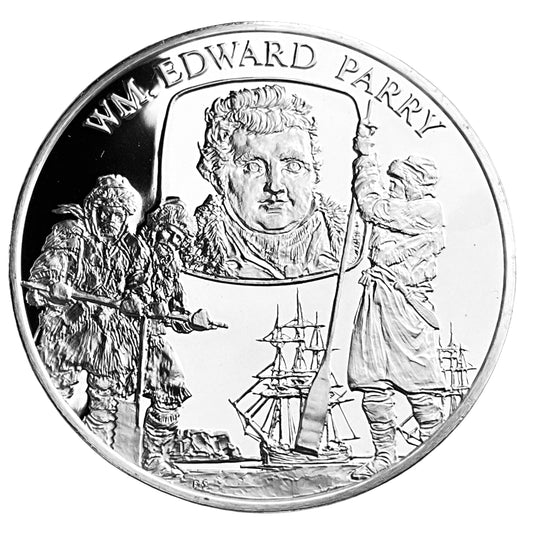1.210 ozt WM Edward Parry Silver Round