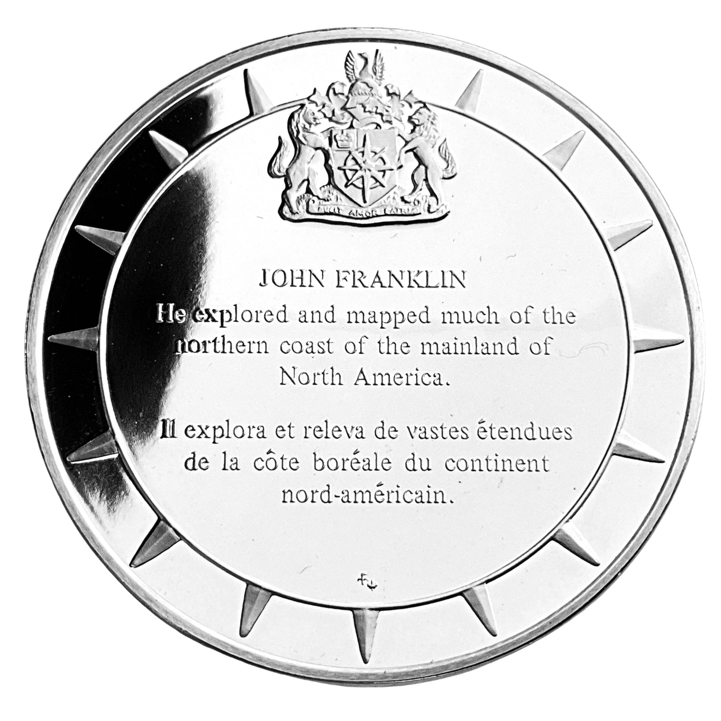 1.210 ozt John Franklin Silver Round