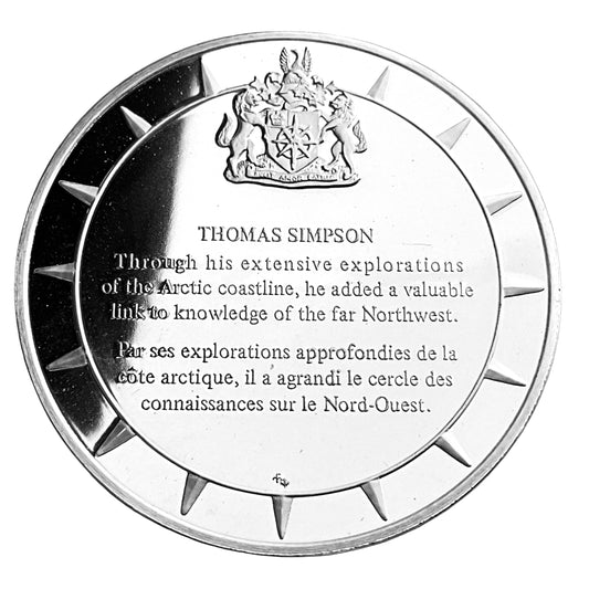 1.210 ozt Thomas Simpson Silver Round