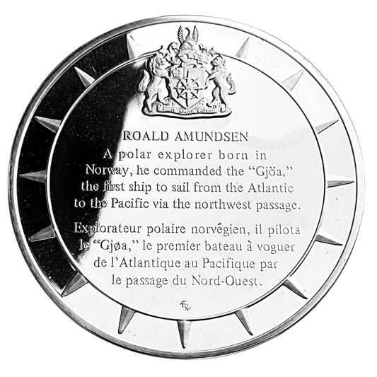 1.210 ozt Roald Amundsen Silver Round