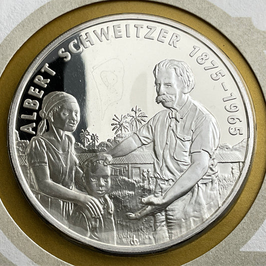 .624 ozt Albert Schweitzer Silver Medal