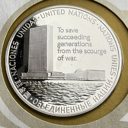 .624 ozt United Nations Silver Medal