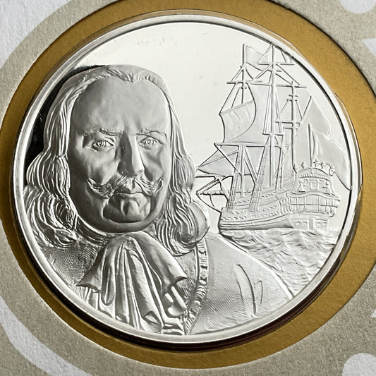 .624 ozt Admiral Michiel de Ruyter Silver