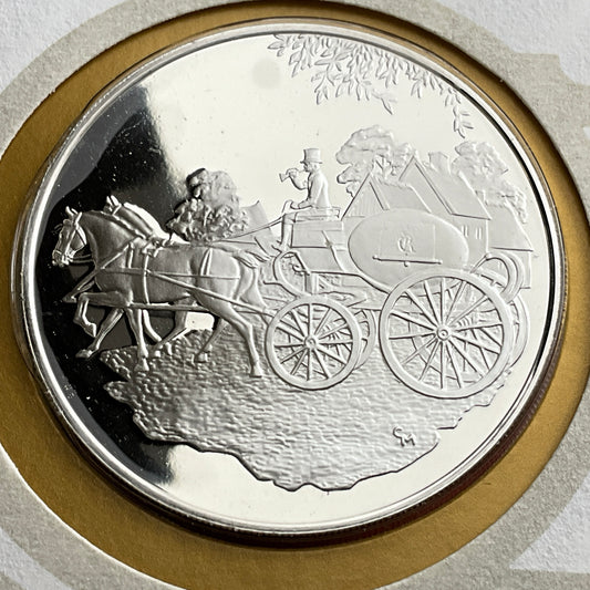 .624 ozt Stamp Show HAFNIA Silver Medal