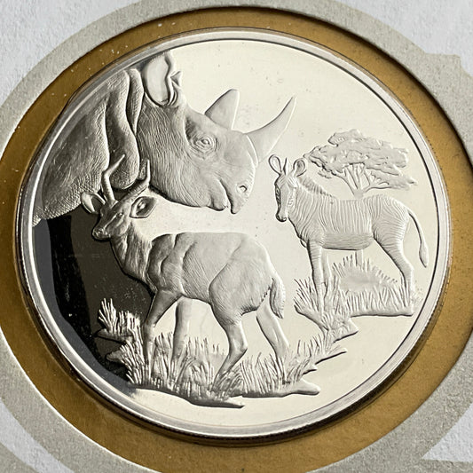 .624 ozt Botswana's Independence Silver Medal