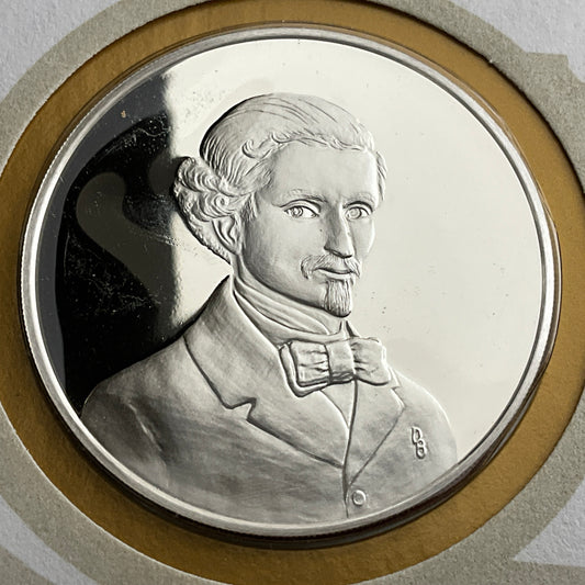 .624 ozt Silvestro Lega Birth Silver Medal