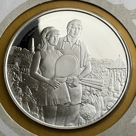 .624 ozt Wimbledon Lawn Tennis Silver Medal