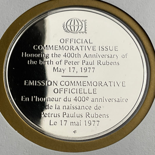 .624 ozt Peter Paul Rubens Birth Silver