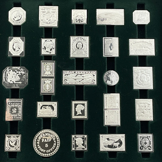 17.65 ozt World's Greatest Stamps Silver