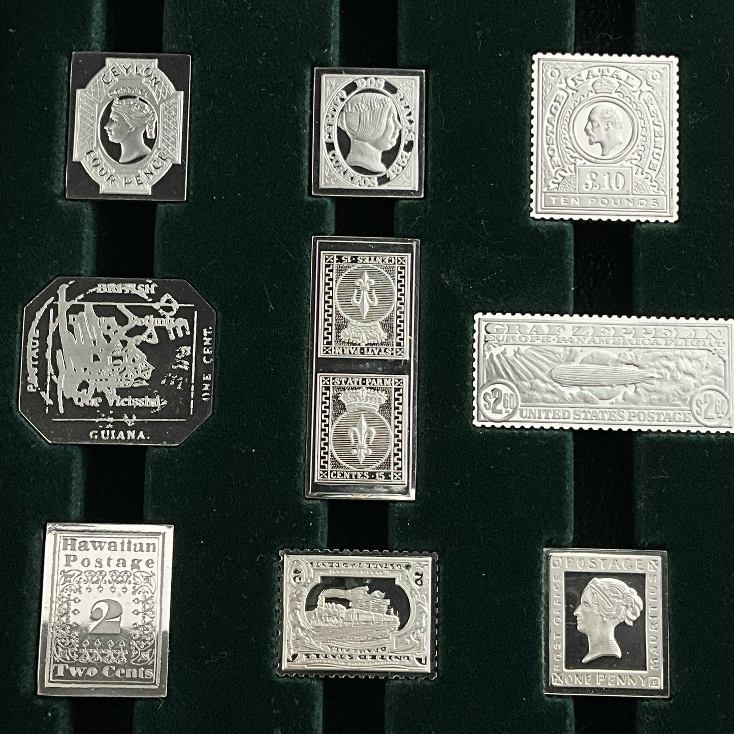 17.65 ozt World's Greatest Stamps Silver