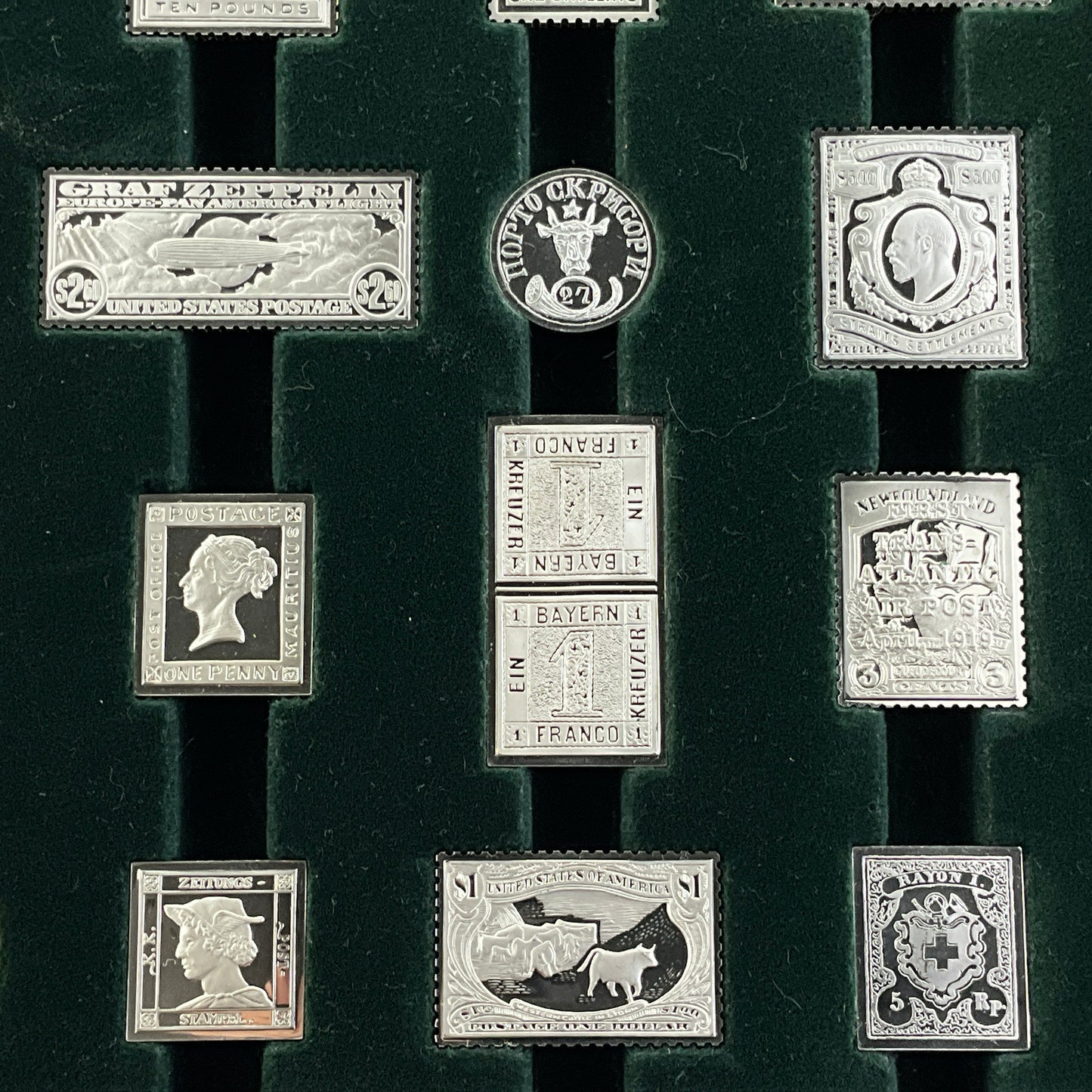 17.65 ozt World's Greatest Stamps Silver