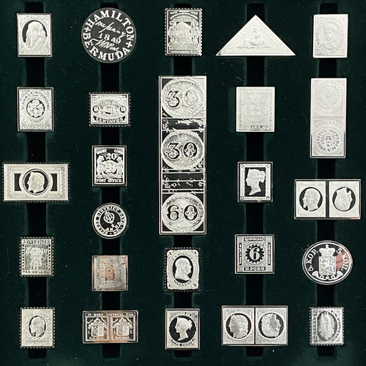 17.65 ozt World's Greatest Stamps Silver