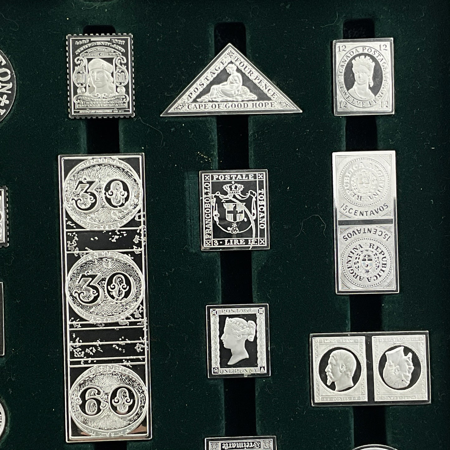 17.65 ozt World's Greatest Stamps Silver
