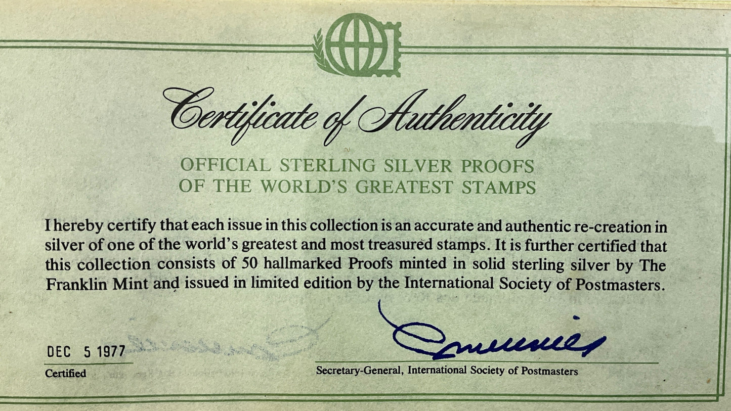 17.65 ozt World's Greatest Stamps Silver