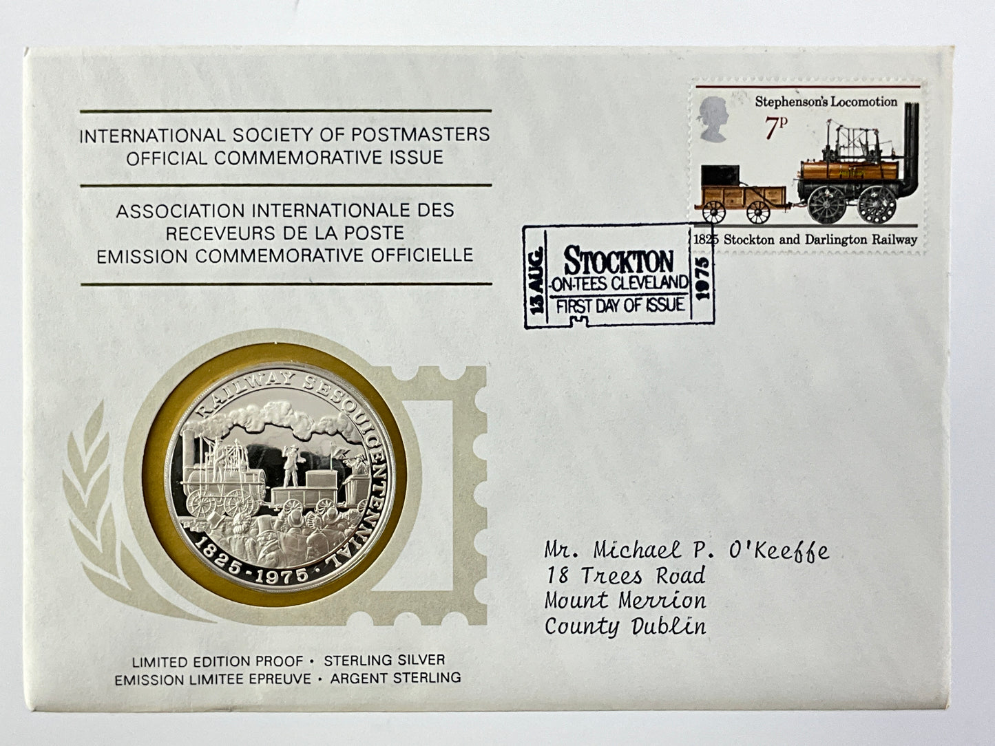 .624 ozt Railway Sesquicentennial Silver