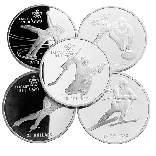 1.01 ozt Winter Olympic $20 Silver Coin