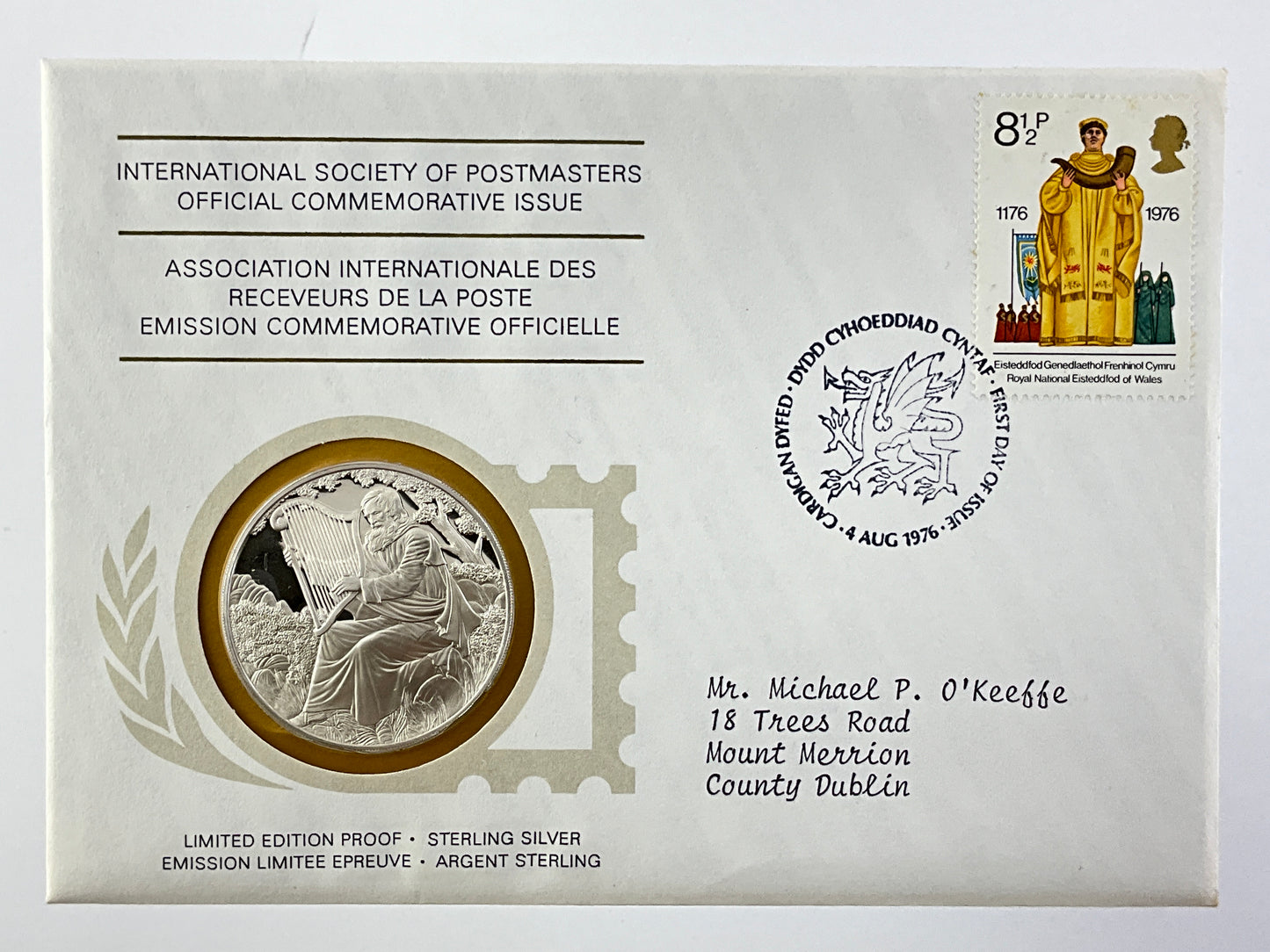 .624 ozt Royal Eisteddfod of Wales Silver